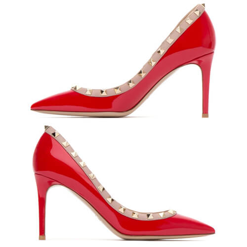 16-17AW ヴァレンティノスーパーコピー ★ROCKSTUDパンプス★Heels10cm★Red